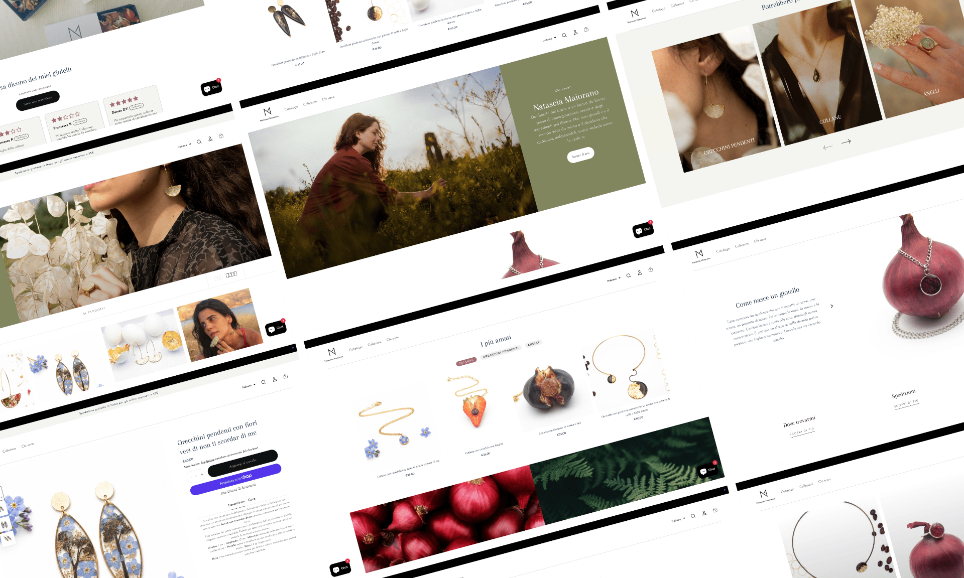 Colección de pantallas del nuevo eCommerce Shopify